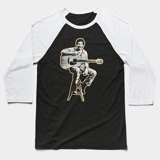 Retro Jim Croce Baseball T-Shirt by MuraiKacerStore